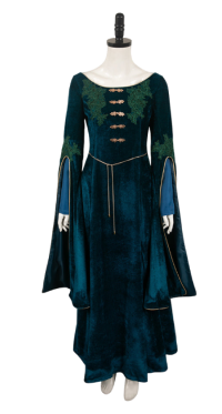 house of the dragon tv alicent hightower women green velvet dress party carnival halloween cosplay costume 2 1024x 1